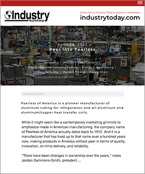 Indusrty Today - link to magazine article